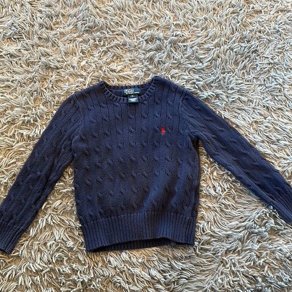Polo Ralph Lauren Other - Ralph Lauren Boys Long Sleeved Sweater. Size 5. Dark Blue with Pattern.
